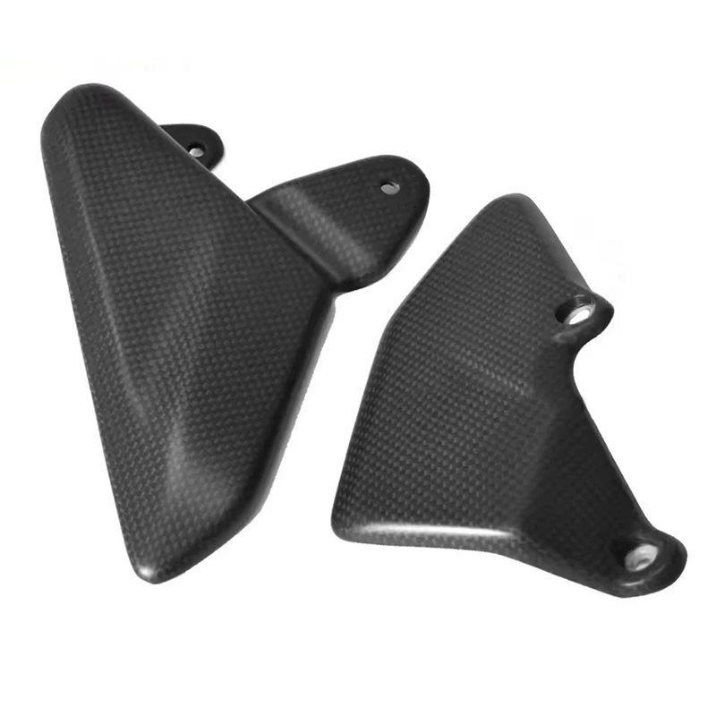 Precise For DUCATI Multistrada V4 V4S Pikes Peak 2021-2024 Carbon Fiber Heel Guard Protectors Foot Plates Motorcycle Fairing A