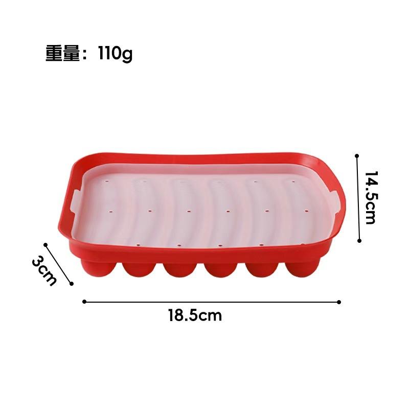 Machine à Saucisses en Silicone - Qualité Alimentaire, Moule à Jambon Fait Maison DIY, Forme Rectangulaire avec Cavités Individuelles pour des Bandes de Viande Parfaites