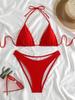 Solid Color Sexy Bikini Swimsuit for Women - Perfect for Spring and Summer Vacations