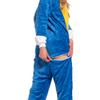 Damen Schlafanzug Overall Kigurumi Onesie Kostüm Sonic Blau 145-155 S