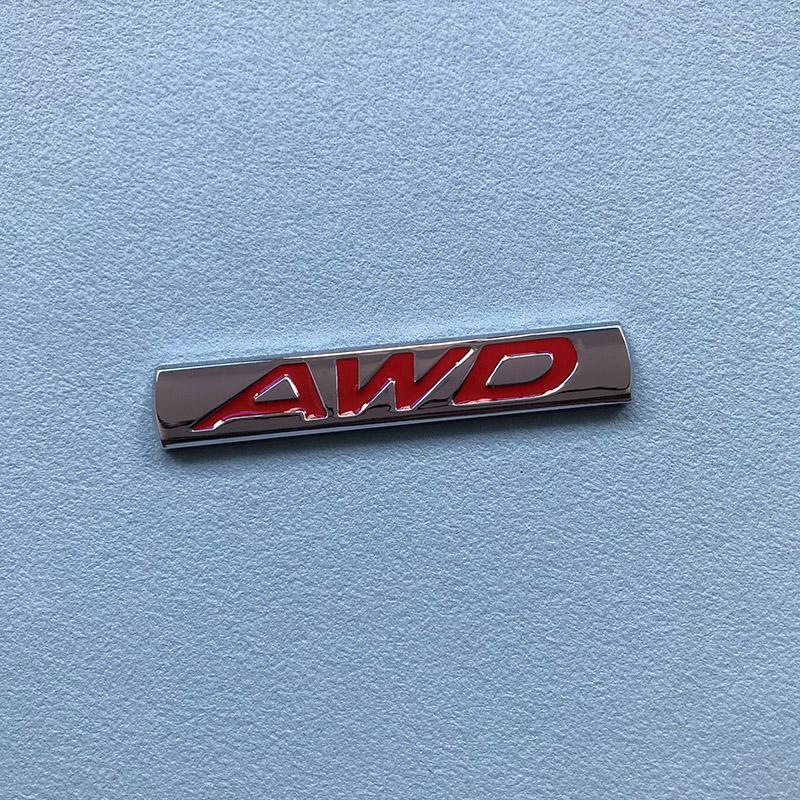 1Pc 3D Metal 2.0 2.5 AWD Logo Letters Car Trunk Emblem Badge Decal 2.5 AWD Sticker Accessories
