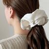 oar Drop Cameo Satin Wide Scrunchie [Choose 1 of 5 Colors]