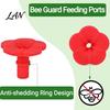 Feeder Replacement Flowers Set 8Pcs Hummingbird Flowers, Bee-Proof Silicone Feeding Ports, Universal Outdoor Parts Easy Clean