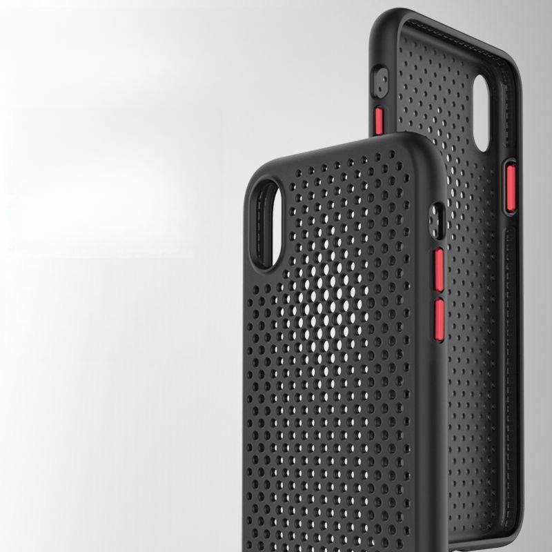 Suitable for Apple 16 Phone Case, Perforated Breathable Ip13/14 Skin-feel Soft Case Protective Case X