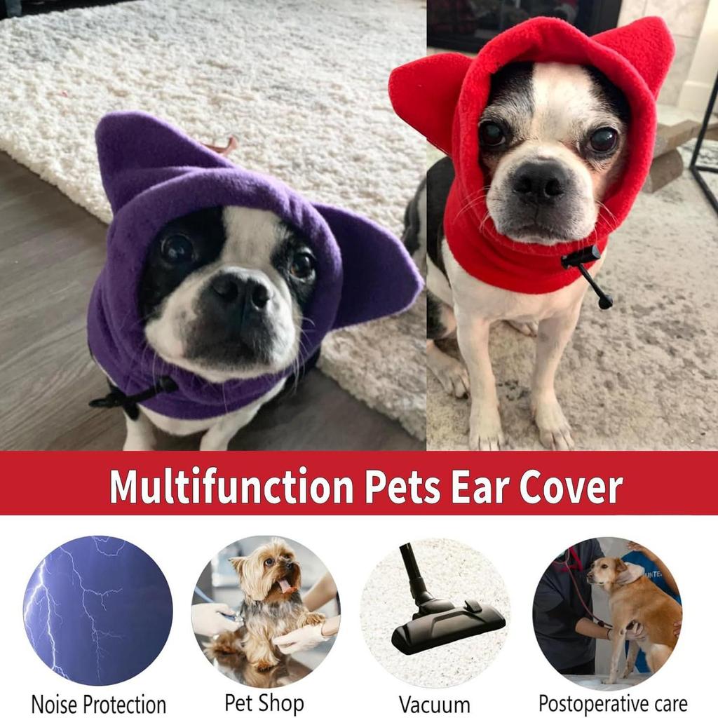 2026 Windproof Dog Hood: Warm Winter Hat & Calming Neck Gaiter