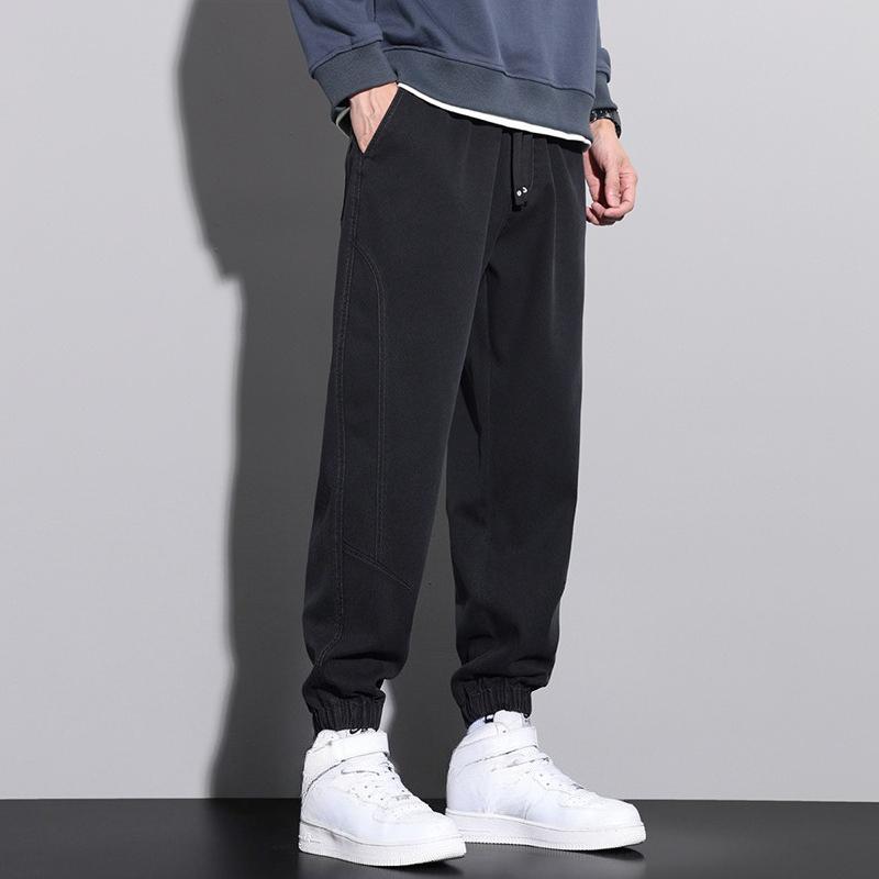 All-match Casual Pants for Men's Loose Straight Sports Pants for Autumn and Winter New Large-size Work Pants Versatile