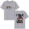 Rapper J Cole THE FALL OFF Tour Album 2026 Maglietta Grafica Unisex Vintage Oversize in Cotone Magliette Unisex Hip Hop Abbigliamento Maglietta