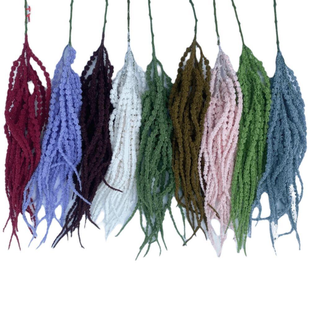 Flerfärgad Konstgjord Hängande Växt Prydnad Hängande Lång Tofs Blomma Gåva