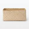 MUJI Seagrass Wickerwork Organizer 15cm Wide X 25cm Deep X 12cm 83411930 Basket, Large, Rectangular, Approx. High,