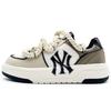Chunky Liner Abrasion Resistant Height Increasing Low Top Skateboard Shoes Unisex Beige White Brown 3ASXCA12N-50WHS(Team131-)