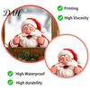 Holiday Glass Clings Peeking Santa Claus Static Window Cling, 3D Effect Christmas Gift for Home Sticker, Reusable Decal Decor Indoor Outdoor