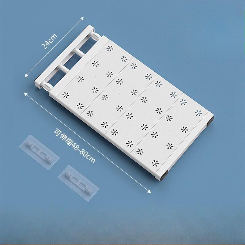 Adjustable Telescopic Shelf Divider Organizer Without Drilling/Multifunctional Plastic Partition Rack/Layered Partitions/Save Space