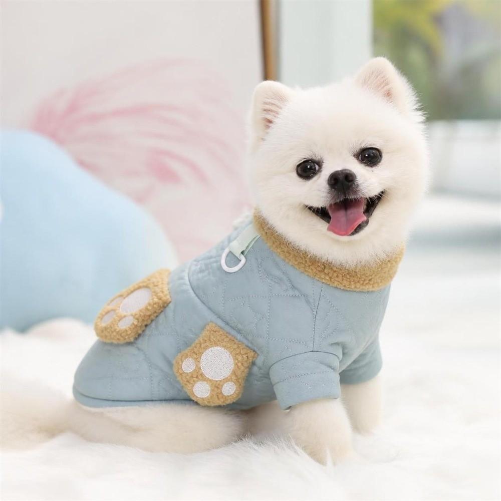 Winter Dog Warm Clothes Plush Dog Vest Coat Fashion Pet Clothes  Puppy