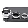 Universal 3-in-1 Magnetic Lens Includes Fisheye + Wide Angle + Macro Lens + 2 Lanyards For Iphone Ipad Samsung HTC Smartphone
