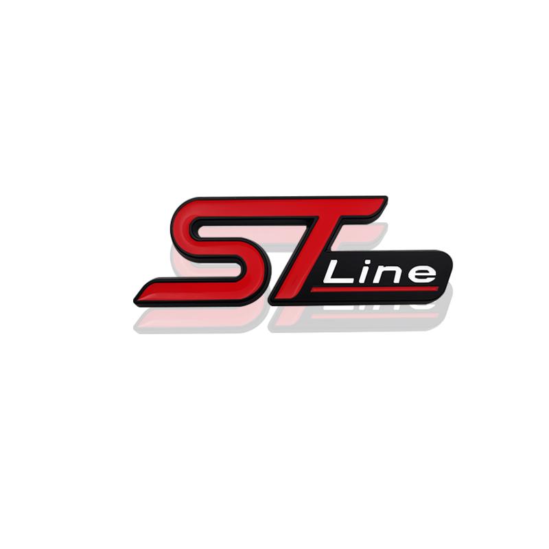 3D ST LINE Grille Emblem METAL Rear Trunk Car Badge sticker For Ford Focus x 2 3 FIESTA Kuga ESCAPE Vignale Mondeo EcoBoost