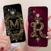 Fashion Crown Letter Case For Infinix Hot 12 Play Hot12i Soft Black Silicone Back Cover For Infinix Hot 12i 12Play Phone Cases