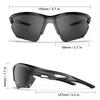 HAAYOT Polarized Sunglasses for Men and Cycling Sports Lightweight and Durable TR90 MTB Goggles for Fishing and Glossy Black and Gray Women, Glasses,