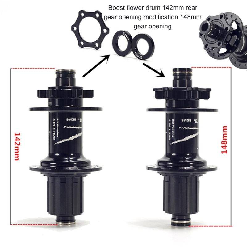 Bicycles Boosts Hub Adapter Washers Spacers Bike Thru Axles Hub Refit Gaskets Road Bike Hub Conversion Adapter Kits