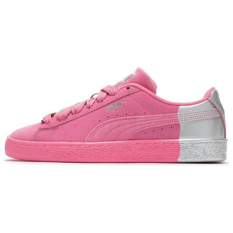 Puma Suede Dance Crew Comfortable Versatile Durable Low-Top Sneakers Unisex Sneakers Pink Silver 398306-04