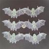 20 stuks Simulatie Vleermuis Grappig Eng Realistisch Kleurvast Slijtvast Trick Props Mini Halloween Lichtgevende Vleermuis Ornament Feestartikelen