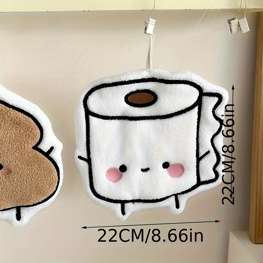 Thickened and super absorbent, lovely cartoon-style hand towel, coral fleece small square towel, suitable for both kitchen and bathroom use