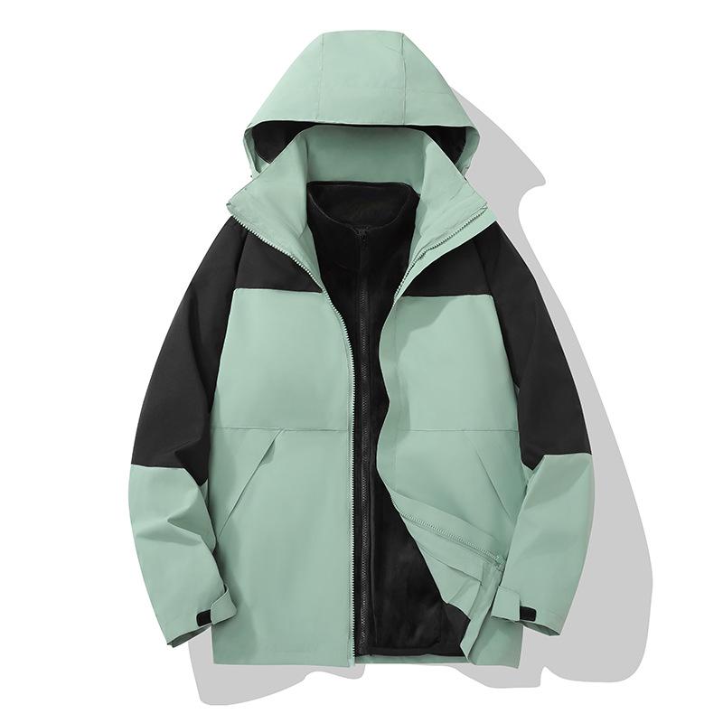 

Водонепроницаемая ветровка для пары: Плотная подкладка, 3-в-1 с длинным рукавом для осени и зимы S (90-105 lbs)