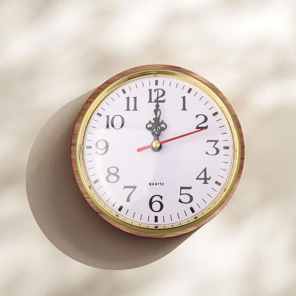 130MM Classic Clock Craft Quartz Movement  Round Clocks Head Insert Roman Number Mayitr Little Clock Arabic Numbers Home Decor