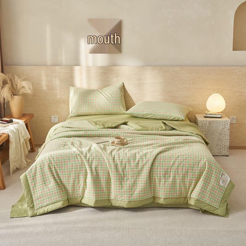 Belle Anna Yarn-Dyed Washed Cotton Summer Quilt