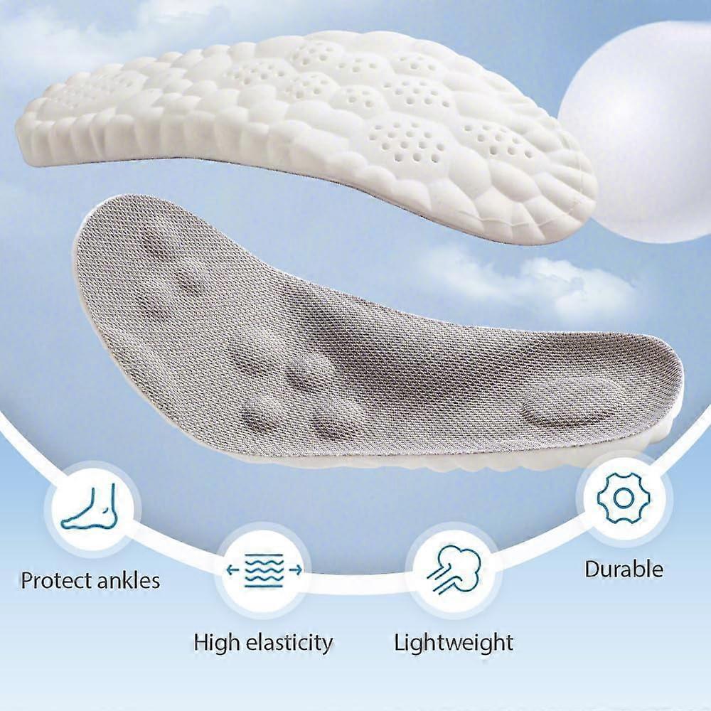 Stepper Einlegesohlen für Damen Herren, 2026 Neue 4D Memory Foam Wolken-Einlegesohlen, Fußgewölbe-Unterstützung & Passt für Alle Schuhtypen