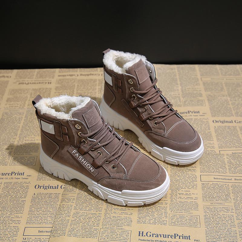 Women Bottes 2022 Fashion Snow Boots Women Comfort Winter Women Boots Warm Plush Ankle Boots Platform Botas Botines Mujer