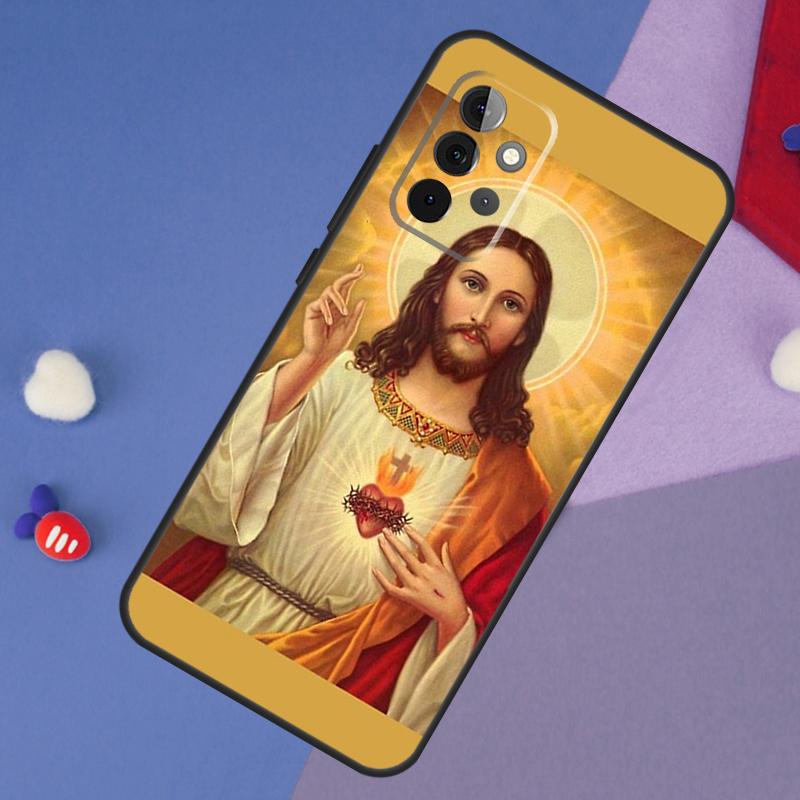 Capa God Jesus Para Samsung Galaxy A14 A56 A36 A26 A16 A06 A54 A34 A12 A32 A52 A13 A33 A53 A15 A35 A55