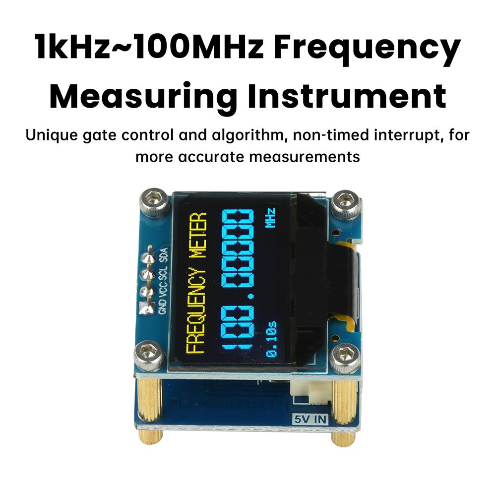 1kHz to 100MHz Frequency METER OLED Frequency Display High-Precision Frequency Counter FOR RF Measurement Ham radio transceiver