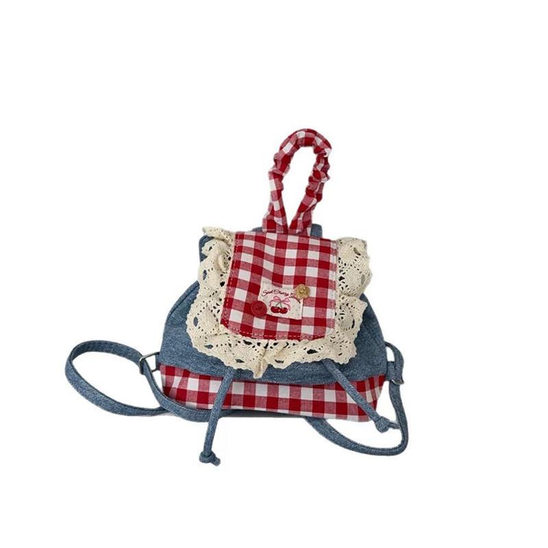Student Lightweight Nylon Bag With Flap Closure And Contrast Details Campus For