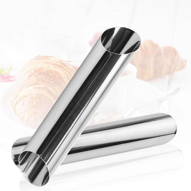 Cake Horn Mold Stainless Steel Cannoli Tubes Shells Cream Horn Mold Pastry Baking Mold 2pcs/5pcs