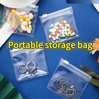 1/3/5/100pcs Portable Mini Medicine Bag Travel Pill Organizer PVC Material Drug Storage Box for Tablets And Capsules Size