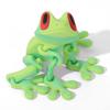 Stampa 3D Simulazione Rana di Fiume Articolata Rana Mobile Ornamenti Cucina Decorazione Casa Ufficio Animale Scrivania Giocattolo Magnete per Frigorifero
