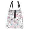 Doctors Nurse Print Cooler Bag Waterproof Oxford Cloth Portable Thermal Insulated Lunch Bags for Women Convenient Food Bags