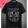 Lustiges Ich Liebe Es Wenn Meine Frau Mich Disc Golf Spielen Lässt Grafik T-Shirt 100% Baumwolle Kurzarm Humor Stil Lässiges Sport T-Shirt