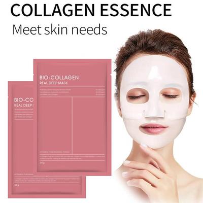 2pc/4pc Bio-Collagen Real Deep Mask,Quickly Absorbed Becomes Transparent Clear,Moisturizing Anti Wrinkle Lifting Facial Mask