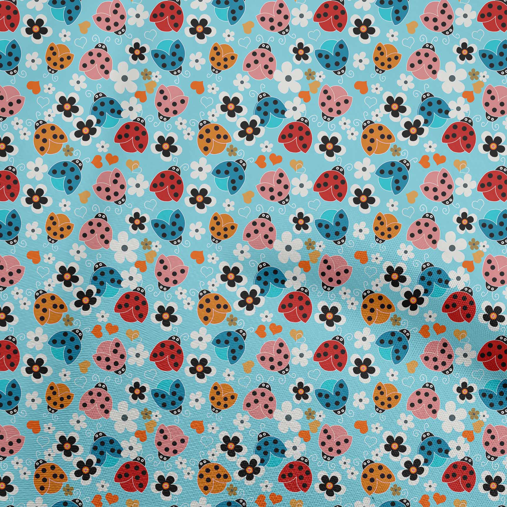 

oneOone Cotton Flex Light Green Fabric Bird Ladybird Diy Clothing Quilting Fabric Print Fabric By Yard 40 Inch 42 Inch Wide - Viscose Chiffon бірюзовий колір синій