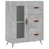 VidaXL Buffet gris béton 69,5x34x90 cm bois d'ingénierie 828016