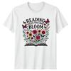Reading Helps Your Mind Bloom Unisexs TShirt Floral Books Birthday Gift For Her