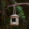 Hand Woven Bird Nest Made of Pennisetum Purpureum, Natural Grass Bird Cage, Pet & Garden Decorative Ornament