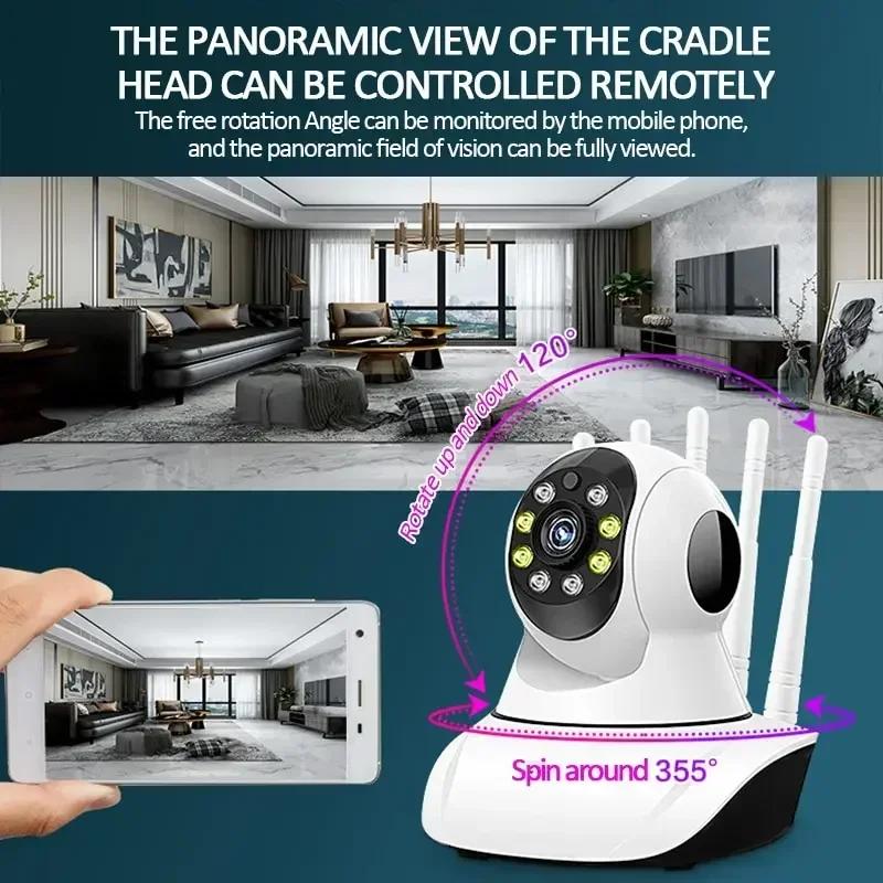 Wireless Home Security Camera - Night Vision Two-Way Audio CCTV Baby Monitor IP HD 2MP 3MP Indoor Use