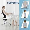 Lumbar Support Pillow for Office Chair & Car, Ergonomic Memory Foam Back Cushion for Lower Back Pain Relief, Breathable Mesh, Dual Adjustable Straps F