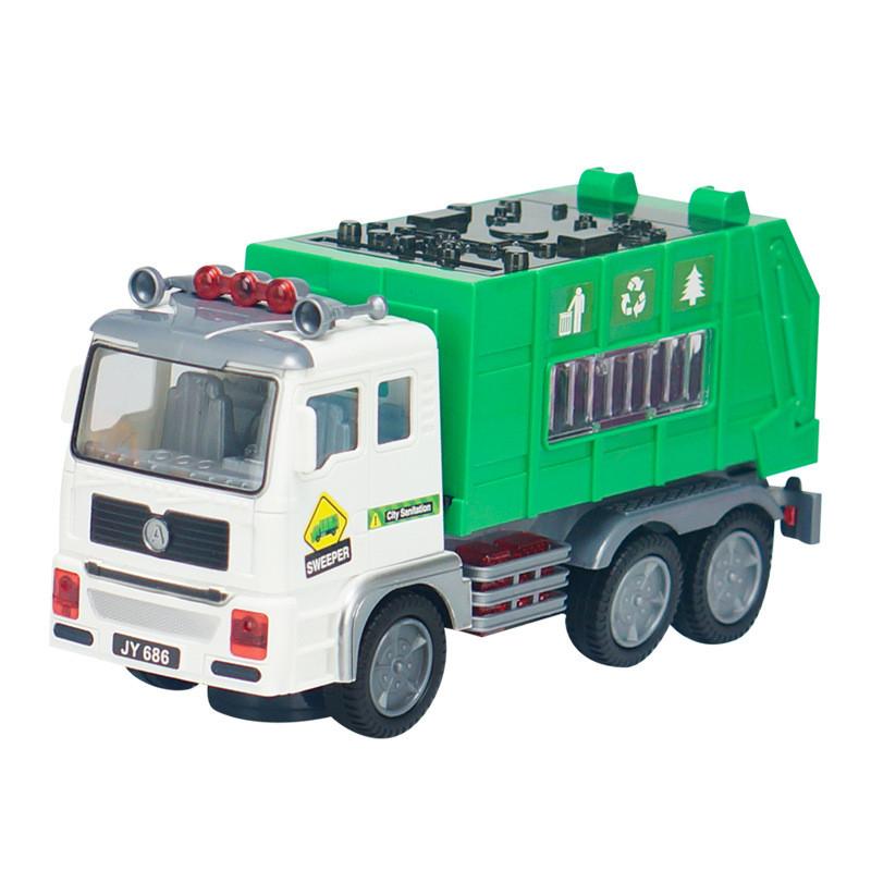 Interactive Kids Electric Vehicle Toy Garbage Truck With 4d Music Lights And