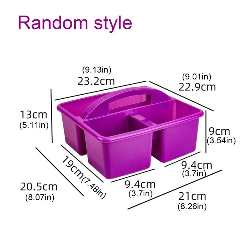 6Pcs Stacking Storage Basket With Handle Space Saving Organiser Box For School Office Supplies Kitchen Organization