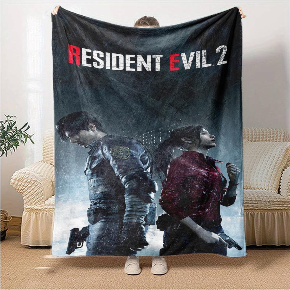 Resident Evil Remake Flannel Blanket Super Soft Warm Cozy Blanket For Sofa Bed Office Travel Allseason Home Decor Gift
