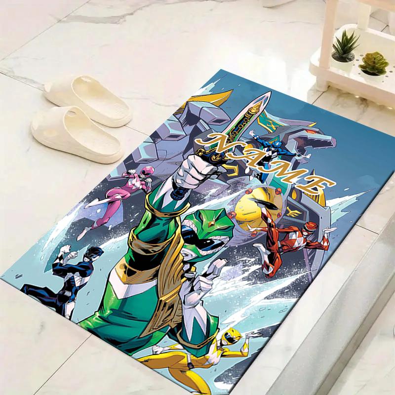 Custom 1Pc Power Rangers Adventure Rug Office Carpet Indoor Outdoor Entrance Doormat Nonslip Soft And Comfortable Living Room D2915213