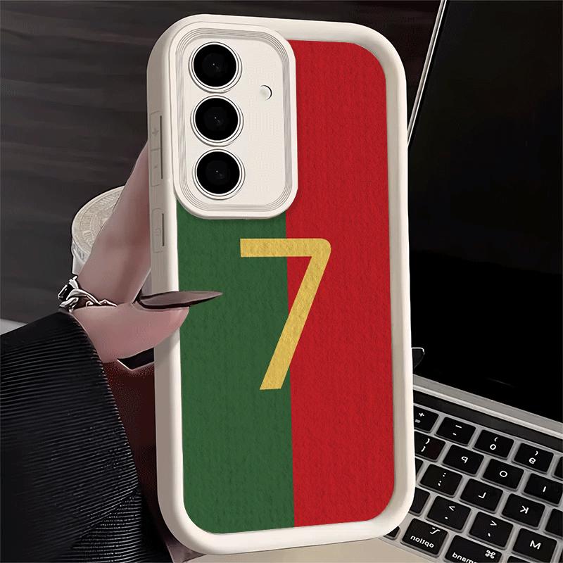 Phone Case for Samsung Galaxy A17 A16 A15 A14 A13 FootBall Number 7 10 19 A56 A36 A26 A55 A35 A25 A54 A34 A24 A53 A33 A23 A07 A0
